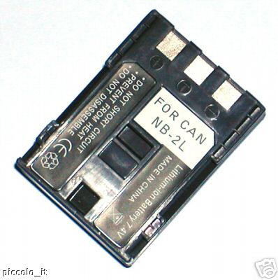 Batteria Sostitutiva Li-Ion 7,4V 750mAh Per Fotocamera Canon EOS 350D – Compatibile E Leggera